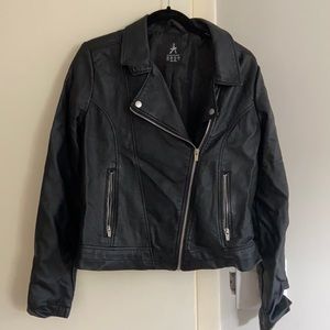 Faux leather jacket